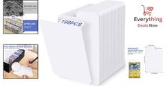 198PCS White Trading Card Dividers for MTG Sports and Game Card Organization