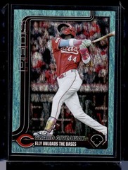 2025 Topps Update #US235 Elly De La Cruz Aqua Rainbow Foil
