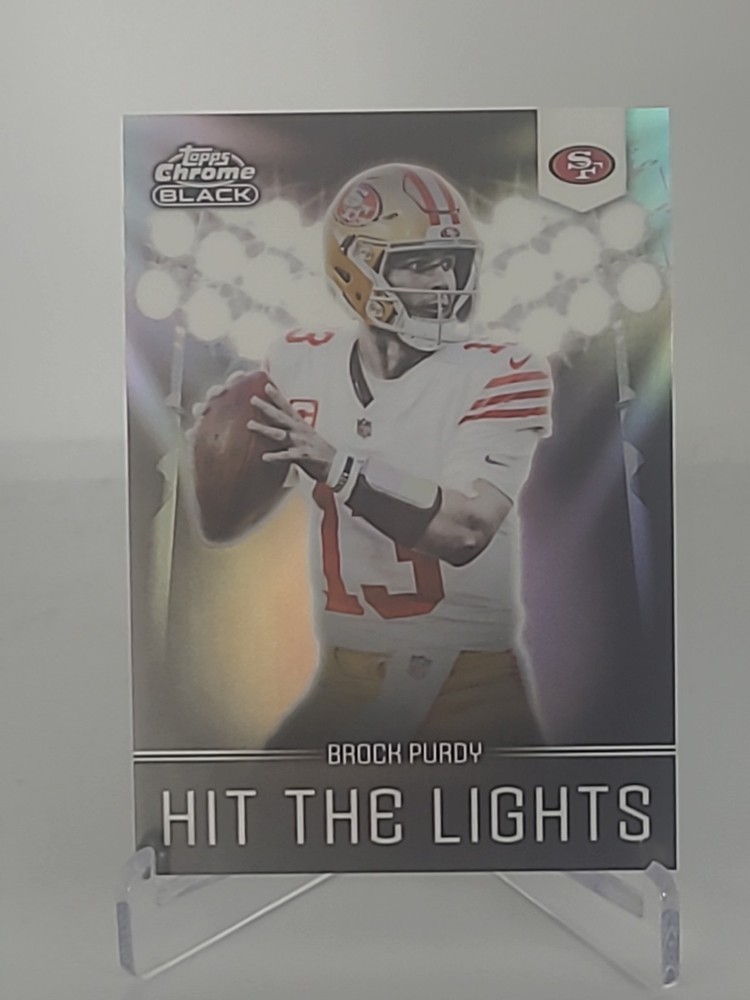 2025 Topps Chrome Black – Brock Purdy #HL-11 Hit The Lights SSP CASE HIT 49ers