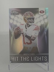 2025 Topps Chrome Black – Brock Purdy #HL-11 Hit The Lights SSP CASE HIT 49ers