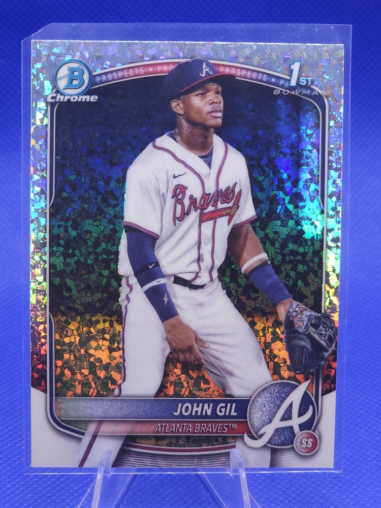 2025 Bowman Chrome – Prospects John Gil, John Gil #BCP-172 Speckle Refractor…
