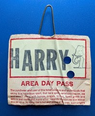 Vintage 1980s Alta Utah Ski Lift Ticket – Skiing & Snowboarding Resort – Harry