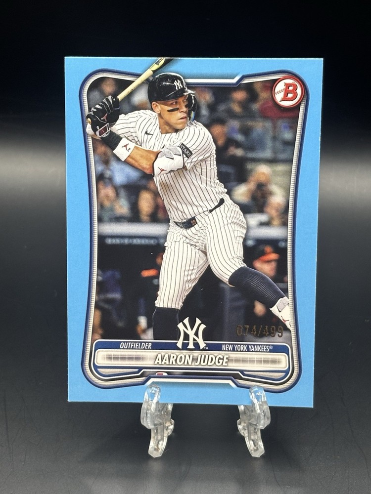 2026 Bowman Aaron Judge Sky Blue Border #/499 New York Yankees