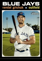 2020 Topps Heritage #282 Randal Grichuk Card Toronto Blue Jays
