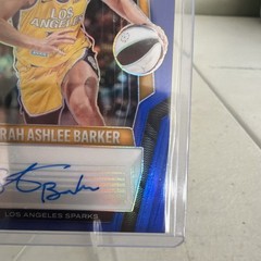 SARAH ASHLEE BARKER 2025 PANINI WNBA PRIZM #SG-SAB ROOKIE AUTO BLUE RC 60/75