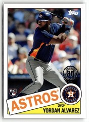 Yordan Alvarez 2020 Topps Update 1985 35th Anniversary Houston Astros #85TB-18
