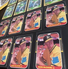 Mark McGwire Rookie Lot Of 15 1987 Topps 1987 Donruss Rated Rookie