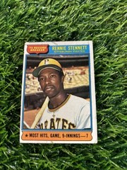 1976 Topps Baseball Rennie Stennett Pittsburgh Pirates Card #6 A77