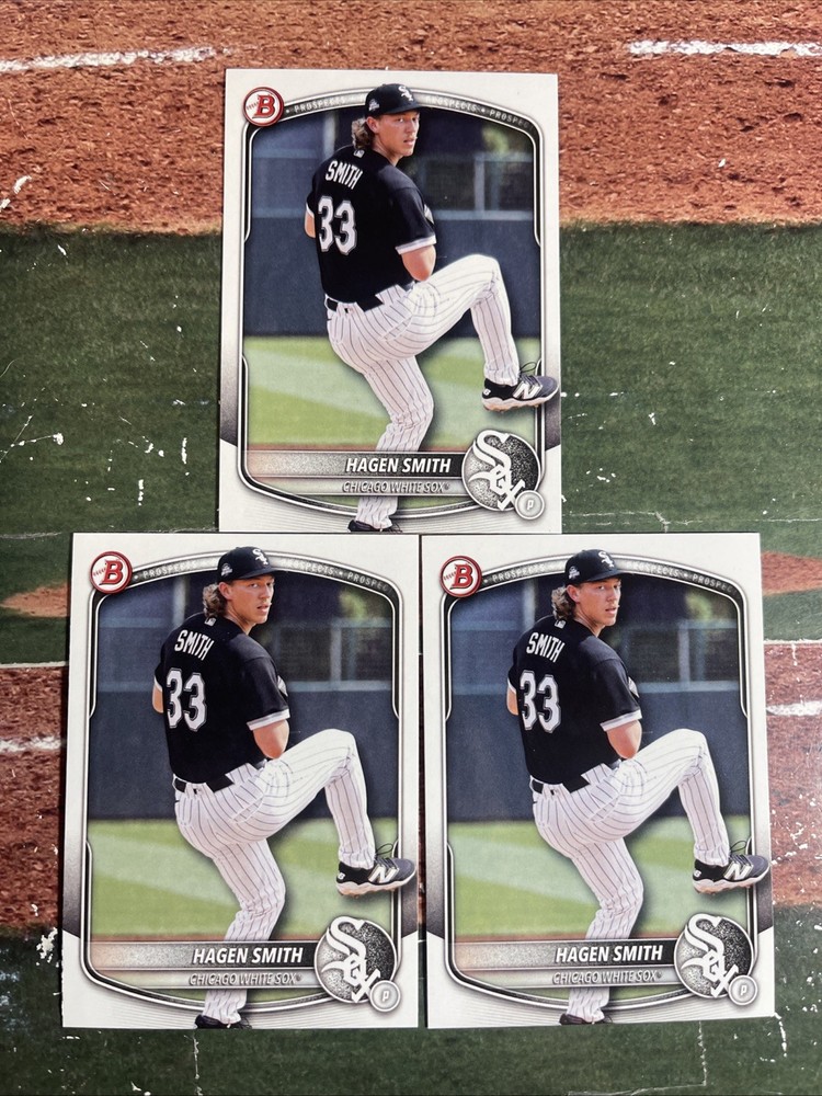 2025 Bowman Draft Hagen Smith (3) Card Prospects Lot White Sox #BD-167