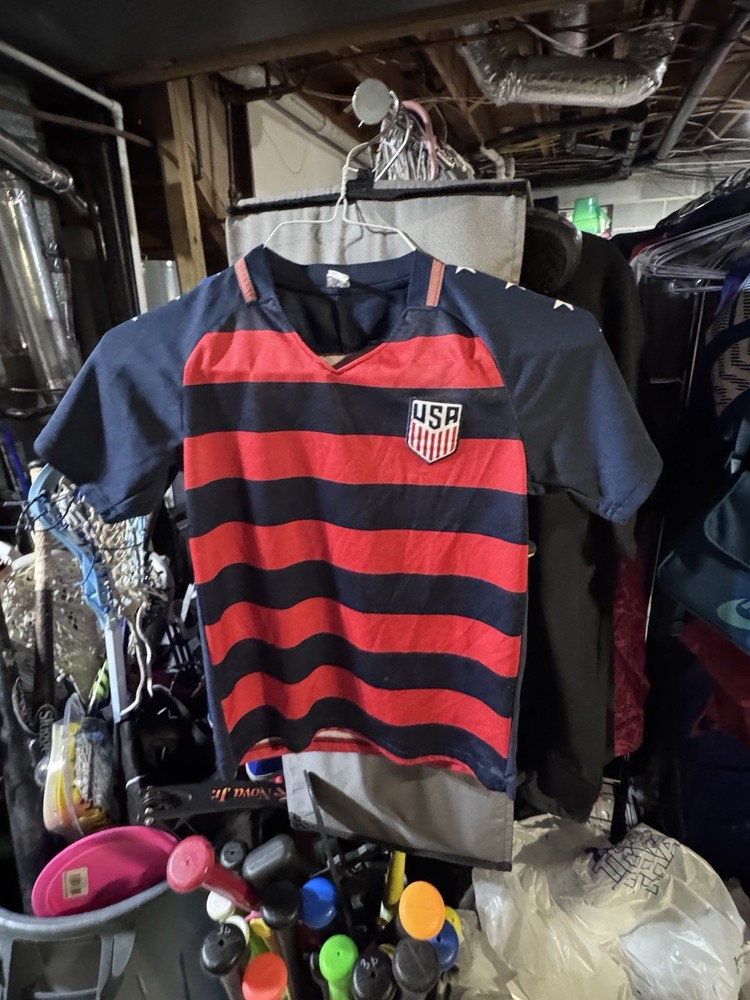 USA Soccer Iconsports Jersey White Red Navy Small