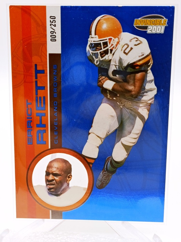 2001 Pacific Invincible – Errict Rhett #61 Blue /250