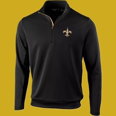New Orleans Saints Men&rsquo;s Antigua Vanquish Quarter-Zip Pullover – New