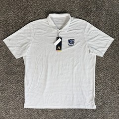 Creighton Bluejays Shirt Men’s XL White NCAA Golf Antigua Stripe Polo New