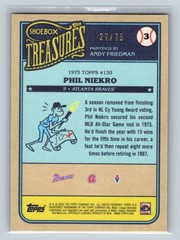 2025 Topps Shoebox Treasures – Phil Niekro #3 – Grayscale Filter #/75