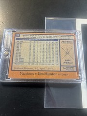 Jim “Catfish”Hunter Signed New York Yankees Pic1978 Baseball Card No COA Vintage