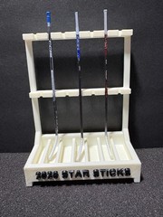 3D PRINTED 2026 NHL McDonalds Star Stick Stand Holds 7 sticks