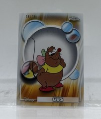 2026 Gus Disney Topps Chrome 2 Card Lot White & Gold /30 & Aqua /199 #181