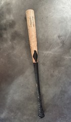 Christian Moore Los Angeles Angels GAME USED Broken Baseball Bat Tennessee Vols