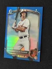 2025 Bowman Draft – Colin Yeaman 1st True Blue Refractor #023/150 – Orioles