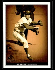 2002 SP Legendary Cuts #59 Pee Wee Reese Card Brooklyn Dodgers