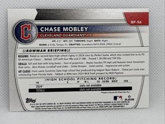2025 Winston santos Error Card. Misprint chase mobley On Backside.