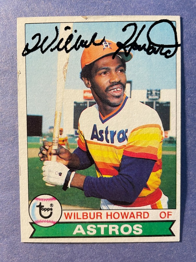 SIGNED WILBUR HOWARD AUTOGRAPHED 1979 TOPPS BASEBALL CARD – ASTROS