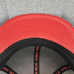 AC Milan Hat Cap Snap Back Mens One Size Gray Soccer Club 1899 Fi Collection