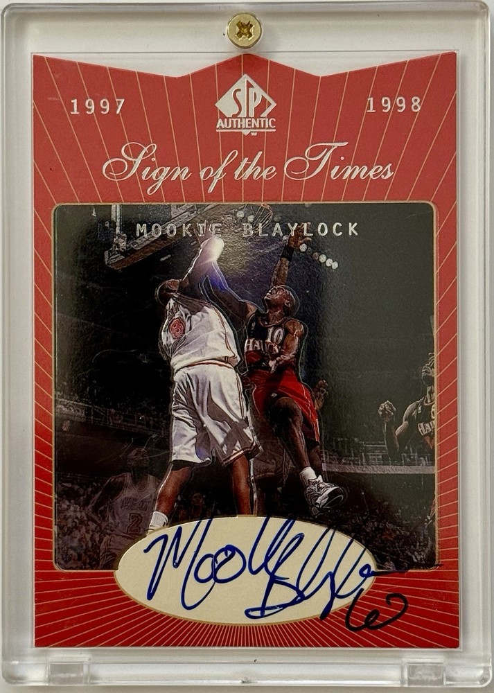 1997-98 SP Authentic – Sign of the Times, Mookie Blaylock, Autograph MB