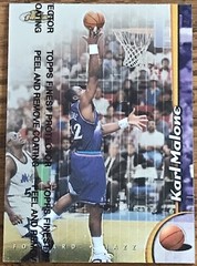 Karl Malone 1998-99 Topps Finest Card #210 Utah Jazz NBA HOF Free Shipping