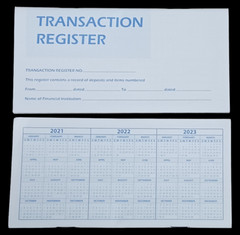 Checkbook Transaction Registers 2022 2023 2024 Bank Deposit Debit Book Record