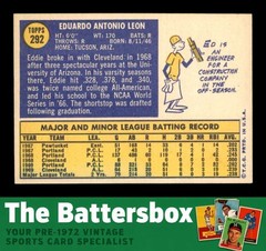 1970 Topps #292 Eddie Leon RC EXMT/EXMT+ X3788546
