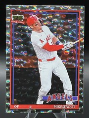 2026 Topps Series 1 Baseball 1991 Mike Trout Angles Crackle Foilboard #T91-50