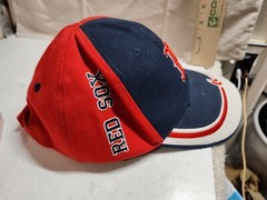 Boston Red Navy White Red Sox Hat Adult Baseball Cap – embroidered visor design.