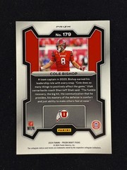 2024 Panini Draft Picks Cole Bishop Rookie Red Black Snake Skin Case Hit #179