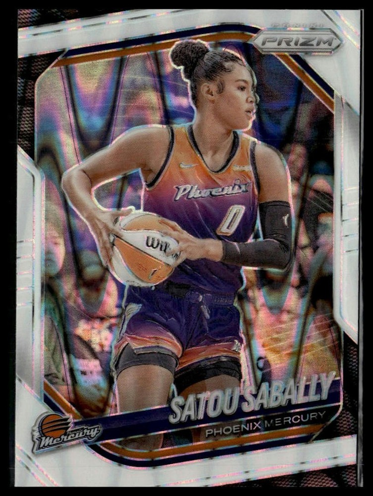 2025 Panini Prizm WNBA #4 Satou Sabally White Seismic Prizms Free Ship 062326