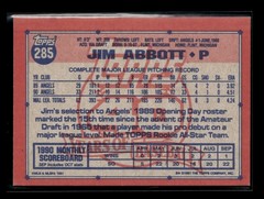 1991 Topps #285 Jim Abbott Desert Shield