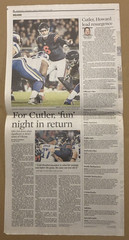 2016 Chicago Tribune Nov. 2 Section 3 Cubs World Series 14 pages – Carl Edwards