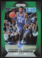 2017-18 Panini Prizm Prizms Green Robert Covington #8 Philadelphia 76ers