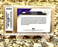 COOPER FLAGG RC 2024 Bowman University GRADED GEM-MT 10 College Rookie Debut #1