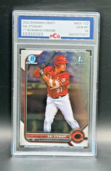 Sal Stewart 2022 Bowman Draft Chrome 1st Bowman #BDC-122 REDS PCG 10 GEM NINT