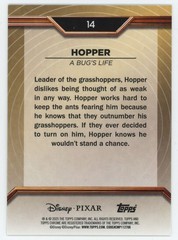 2025 Topps Pixar Gold A Bug&rsquo;s Life Gold Wave Etch /75 #14 Hopper