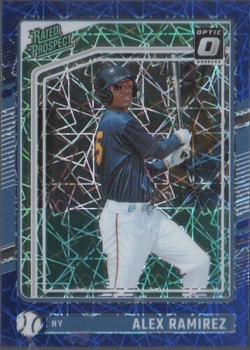 2024 Donruss Optic « BLUE Velocity Prizm: Rated Prospect » Alex Ramirez #109