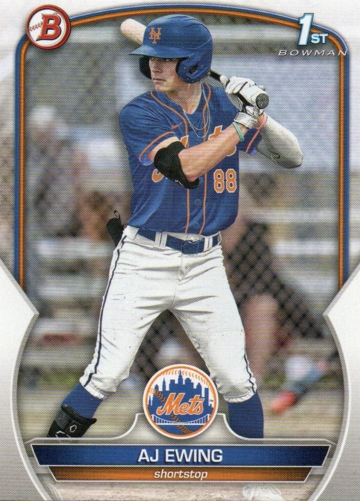 2023 1st Bowman Draft AJ EWING (RC) N.Y. METS #BD-152