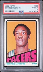 1972-73 GEORGE McGINNIS PSA 4 Topps #183 Card VG-EX Cert 147374724 Indiana Pacer