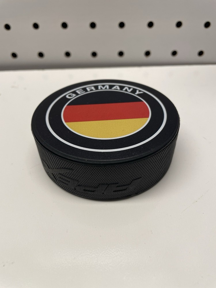 IIHF 2026 World Junior Championship Germany Logo Hockey Puck Minnesota USA