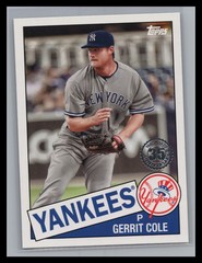 2020 Topps Baseball S2 #85TB-18 Gerrit Cole 1985 Topps Baseball 35th Anniversary