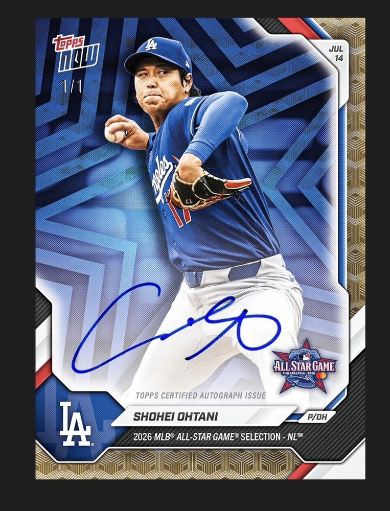 Shohei Ohtani 1/1 Auto Chance 2026 TOPPS NOW ALL STAR GAME Presale *read
