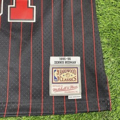 Dennis Rodman Chicago Bulls Jersey Mitchell Ness Mens Medium #91 Black