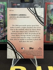 2026 Topps Series 2 – Corbin Carroll #GW-56 Glove Work Gold /50 Diamondbacks