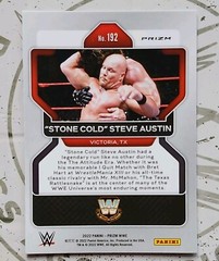 SCSA 2022 Panini Prizm Silver STONE COLD STEVE AUSTIN #192 WWE